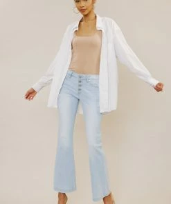 KANCAN Saylor Mid Rise Flare Jeans - Petite