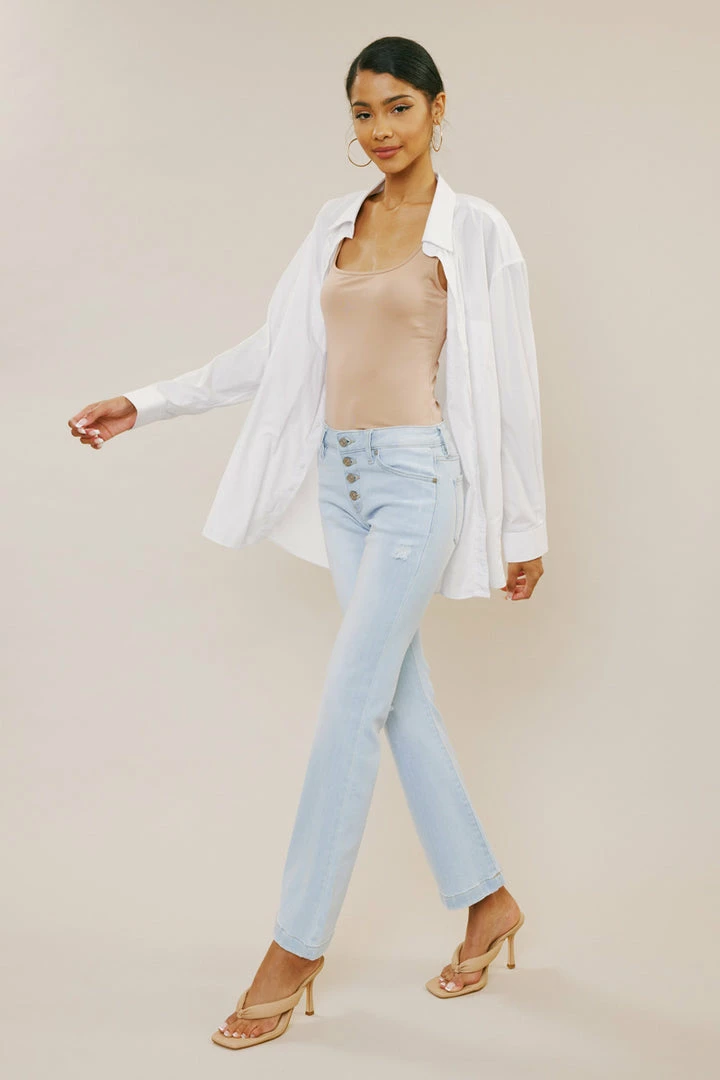 KANCAN Saylor Mid Rise Flare Jeans - Petite 7 KANCAN Saylor Mid Rise Flare Jeans - Petite