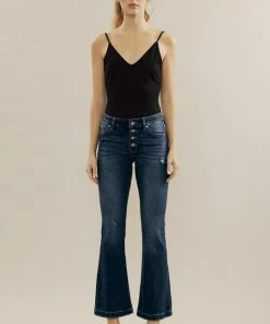 KANCAN Saylor Mid Rise Flare Jeans - Petite 28 KANCAN Saylor Mid Rise Flare Jeans - Petite