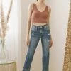 KANCAN Georgia Ultra High Rise Slim Straight Jeans Straight Leg