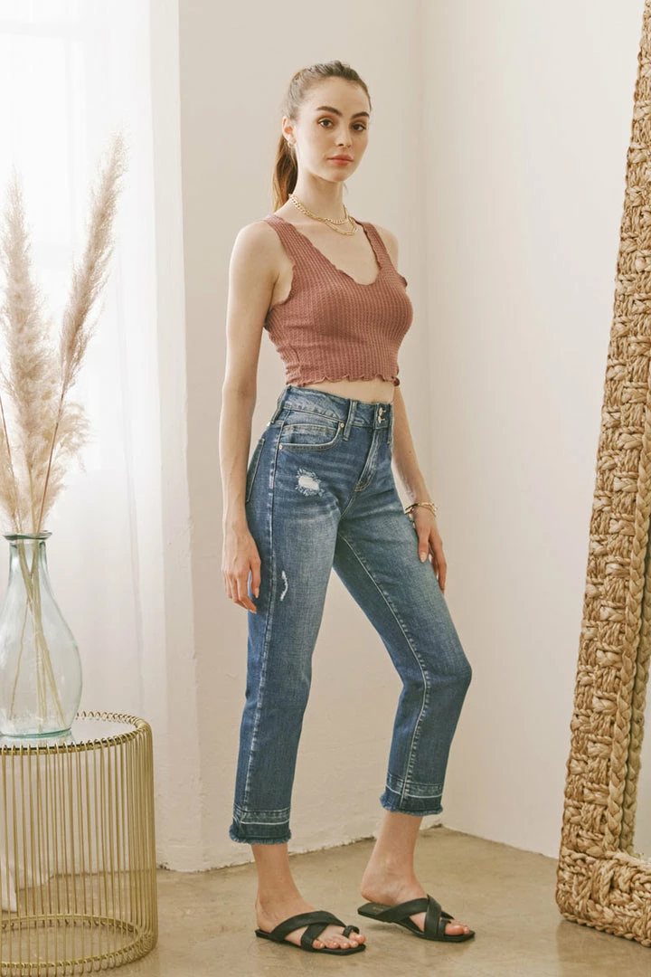 KANCAN Georgia Ultra High Rise Slim Straight Jeans Straight Leg 4 KANCAN Georgia Ultra High Rise Slim Straight Jeans Straight Leg