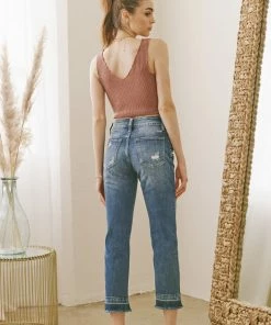 KANCAN Georgia Ultra High Rise Slim Straight Jeans Straight Leg 23 KANCAN Georgia Ultra High Rise Slim Straight Jeans Straight Leg