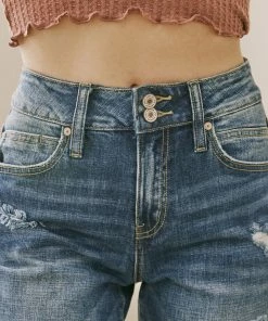 KANCAN Georgia Ultra High Rise Slim Straight Jeans Straight Leg 24 KANCAN Georgia Ultra High Rise Slim Straight Jeans Straight Leg