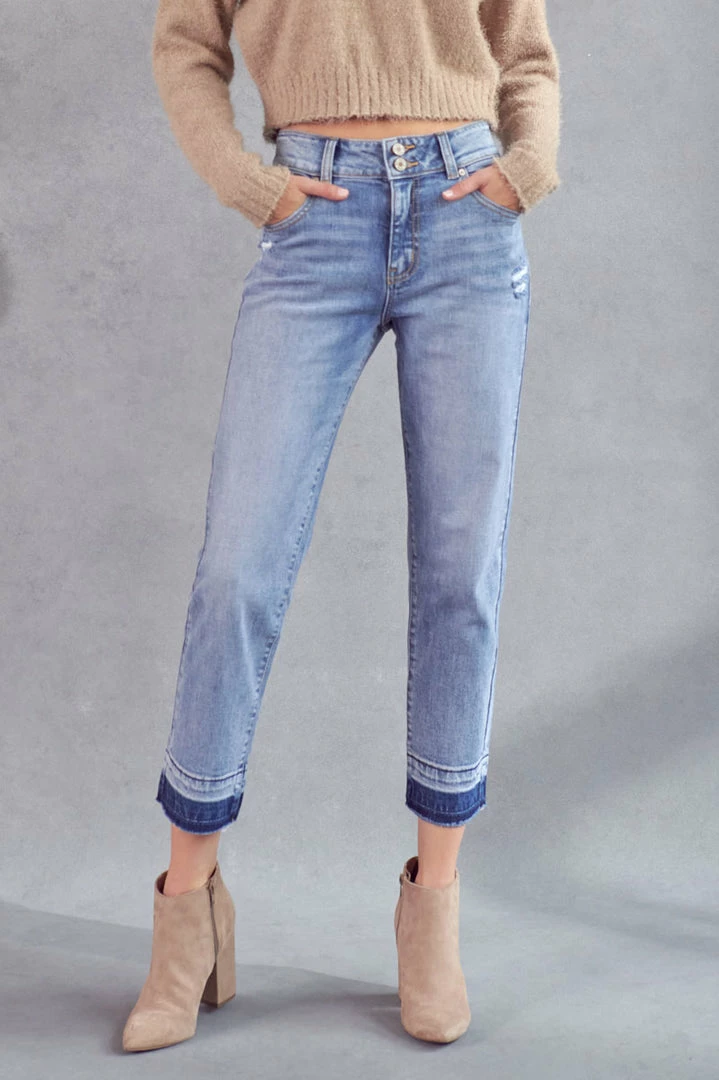 KANCAN Georgia Ultra High Rise Slim Straight Jeans Straight Leg 14 KANCAN Georgia Ultra High Rise Slim Straight Jeans Straight Leg