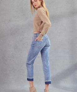 KANCAN Georgia Ultra High Rise Slim Straight Jeans Straight Leg 32 KANCAN Georgia Ultra High Rise Slim Straight Jeans Straight Leg