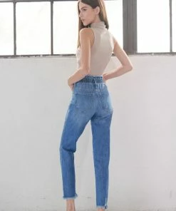 KANCAN Angel Ultra High Rise Paperbag Mom Jeans 13 KANCAN Angel Ultra High Rise Paperbag Mom Jeans