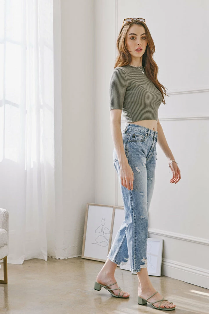 KANCAN Trevie Ultra High Rise Straight Leg Jeans 4 KANCAN Trevie Ultra High Rise Straight Leg Jeans