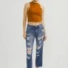 KANCAN Effy Mid Rise Boyfriend Jeans