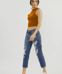 KANCAN Effy Mid Rise Boyfriend Jeans