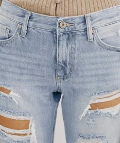 KANCAN Delta Mid Rise Boyfriend Jeans