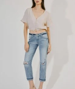 KANCAN Amie High Rise Boyfriend Jeans