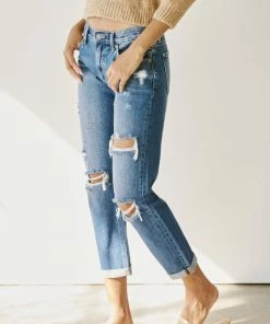 KANCAN Veda High Rise Boyfriend Jeans