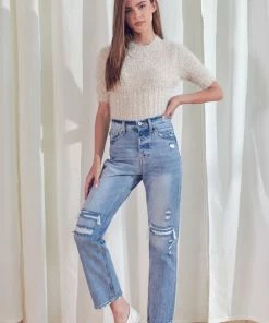 KANCAN Kiara Ultra High Rise 90's Boyfriend Jeans