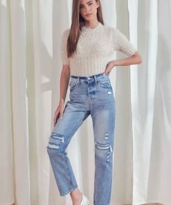 KANCAN Kiara Ultra High Rise 90's Boyfriend Jeans