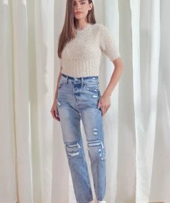 KANCAN Kiara Ultra High Rise 90's Boyfriend Jeans