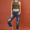 KANCAN Russell Mid Rise Boyfriend Jeans