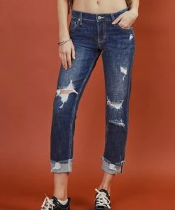 KANCAN Russell Mid Rise Boyfriend Jeans