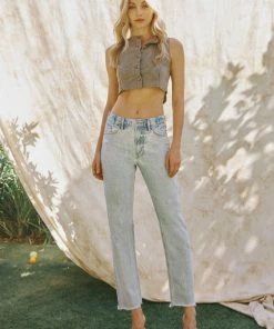 KANCAN Meadow High Rise Straight Leg Jeans