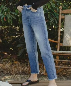 KANCAN Meadow High Rise Straight Leg Jeans