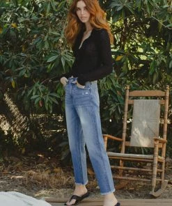 KANCAN Meadow High Rise Straight Leg Jeans