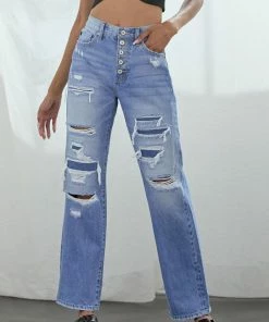 KANCAN Maddie Ultra High Rise 90's Boyfriend Jeans
