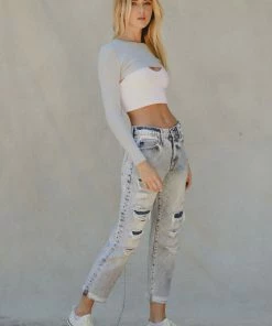 KANCAN Mikel High Rise Straight Leg Jeans