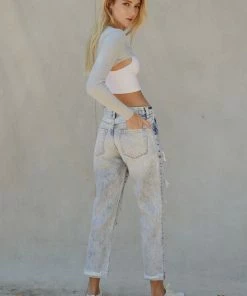 KANCAN Mikel High Rise Straight Leg Jeans