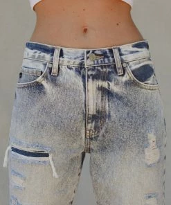 KANCAN Mikel High Rise Straight Leg Jeans