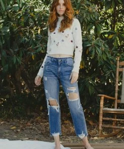 KANCAN Ariela High Rise Straight Leg Jeans