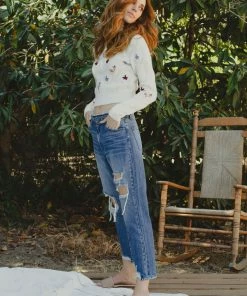 KANCAN Ariela High Rise Straight Leg Jeans