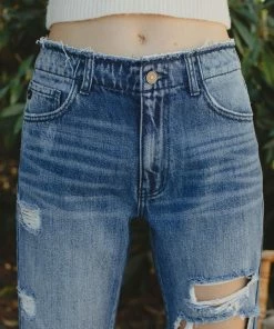 KANCAN Ariela High Rise Straight Leg Jeans