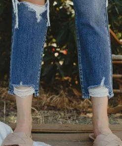 KANCAN Ariela High Rise Straight Leg Jeans