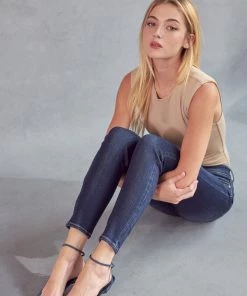 KANCAN Keanna Mid Rise Super Skinny Jeans