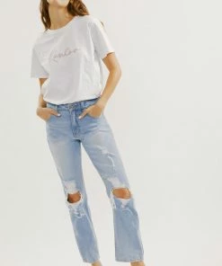 KANCAN Norrine High Rise Slim Straight Jeans Straight Leg