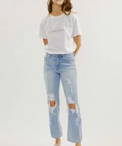 KANCAN Norrine High Rise Slim Straight Jeans Straight Leg