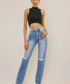 KANCAN Ashe Ultra High Rise Straight Leg Jeans New Arrivals