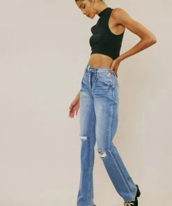 KANCAN Ashe Ultra High Rise Straight Leg Jeans New Arrivals