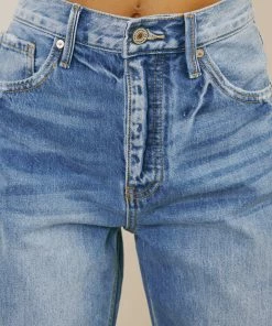 KANCAN Ashe Ultra High Rise Straight Leg Jeans New Arrivals