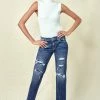 KANCAN Nina Mid Rise Slim Boyfriend Jeans
