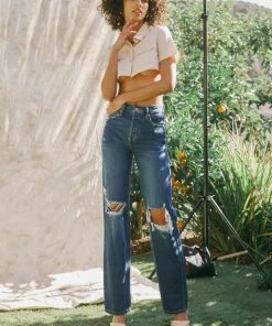 KANCAN Yolanda Ultra High Rise 90's Straight Leg Jeans