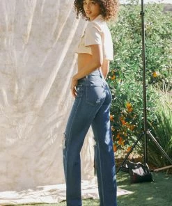 KANCAN Yolanda Ultra High Rise 90's Straight Leg Jeans