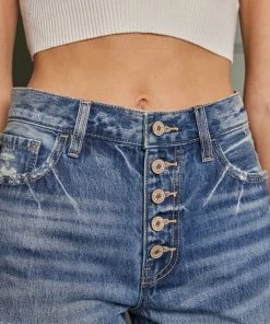 KANCAN Keke High Rise Straight Leg Jeans