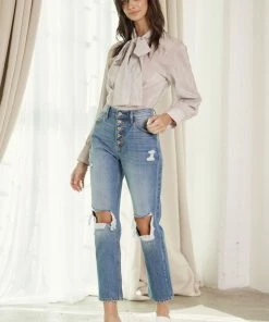 KANCAN Keke High Rise Straight Leg Jeans
