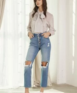 KANCAN Keke High Rise Straight Leg Jeans