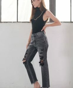 KANCAN Straight Leg Zara High Rise Slim Straight Jeans 11 KANCAN Straight Leg Zara High Rise Slim Straight Jeans