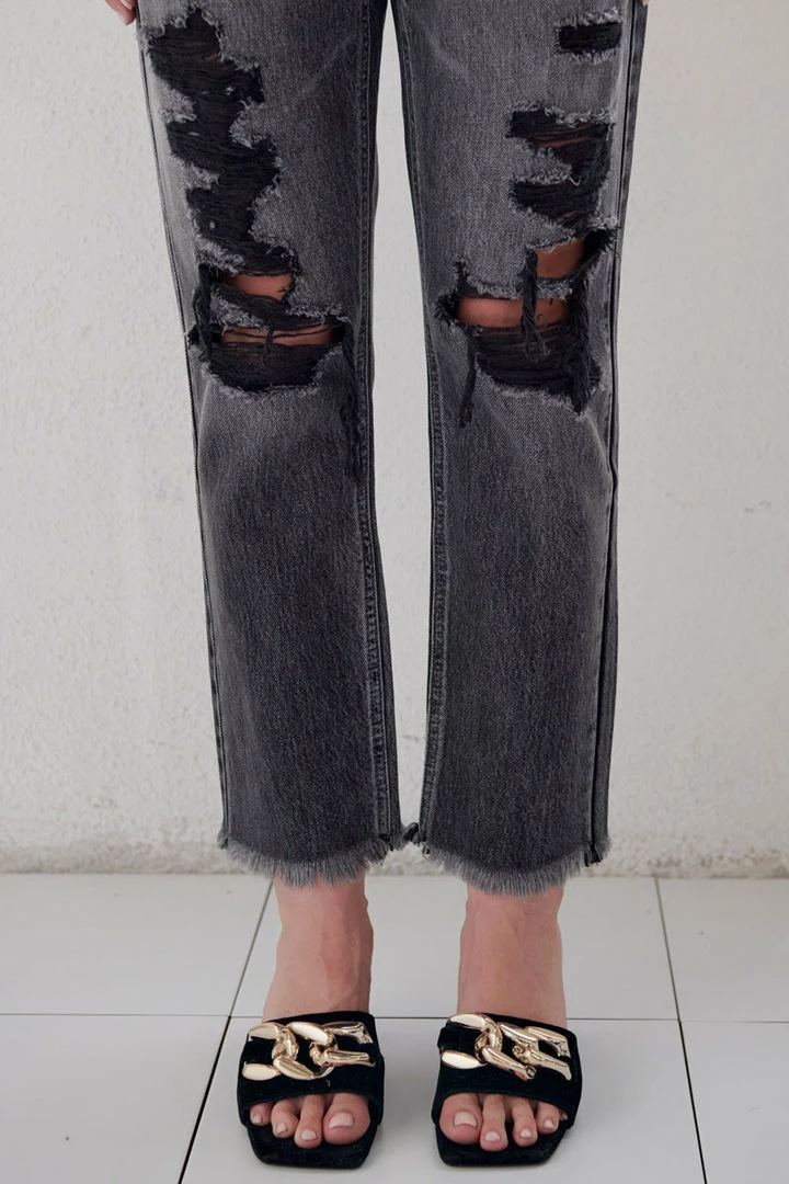 KANCAN Straight Leg Zara High Rise Slim Straight Jeans 7 KANCAN Straight Leg Zara High Rise Slim Straight Jeans