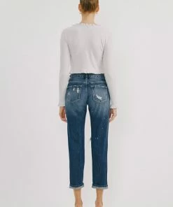 KANCAN Charlize Mid Rise Boyfriend Jeans