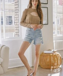 KANCAN Kehlani Ultra High Rise 90's Boyfriend Shorts Shorts & Skirts