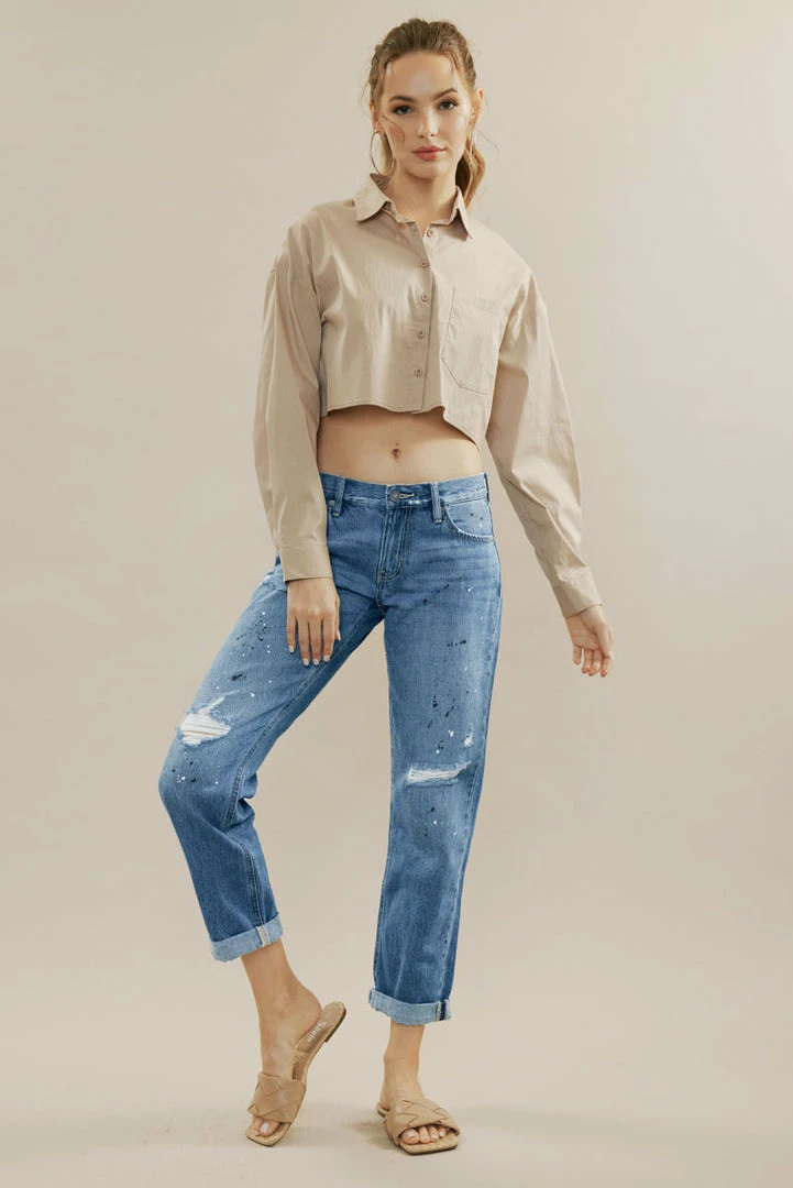 KANCAN Zyra Mid Rise Boyfriend Jeans 3 KANCAN Zyra Mid Rise Boyfriend Jeans