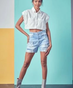 KANCAN Althaia Ultra High Rise 90's Boyfriend Shorts Shorts & Skirts